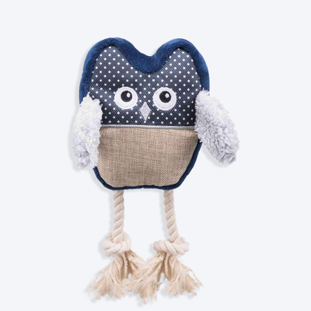 Trixie Owl Dog Plush Toy - Assorted - 24 cm - Heads Up For Tails