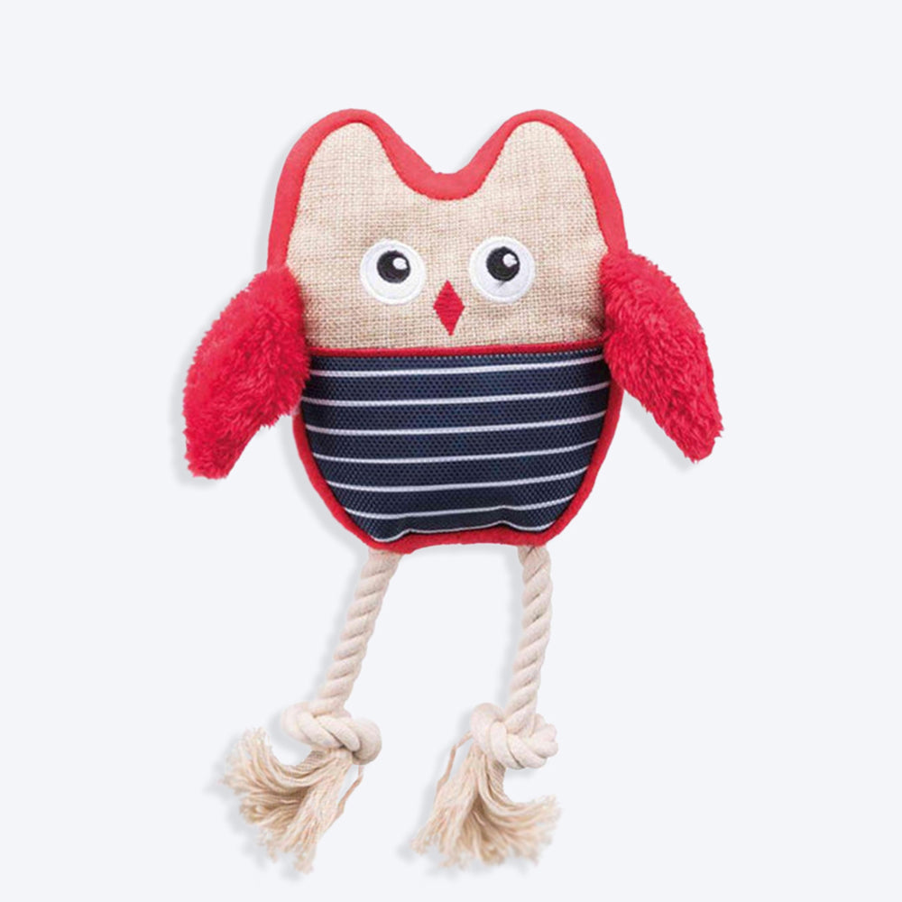 Trixie Owl Dog Plush Toy - Assorted - 24 cm - Heads Up For Tails
