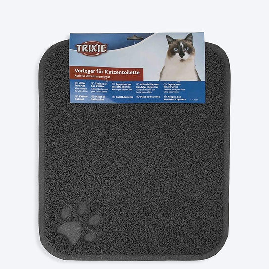 Trixie Cat Litter Tray Mat - 15x18 inches - Heads Up For Tails