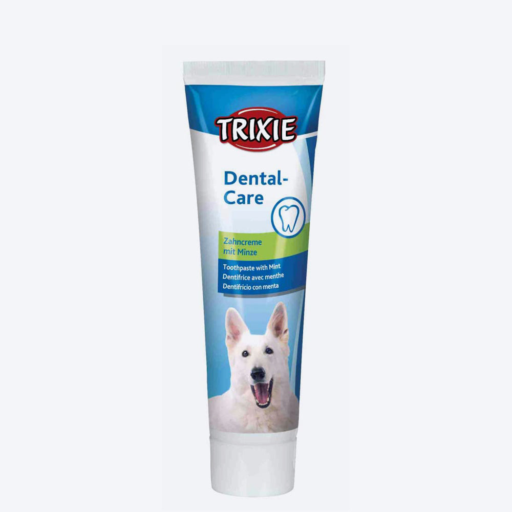 Trixie Dog Dental Hygiene Set with Toothpaste and Brush 100gm - Heads Up For Tails