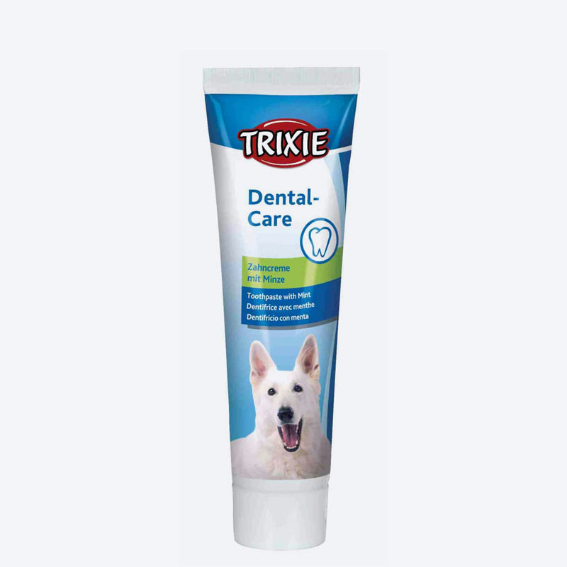 Trixie Dog Dental Hygiene Set with Toothpaste and Brush 100gm - Heads Up For Tails