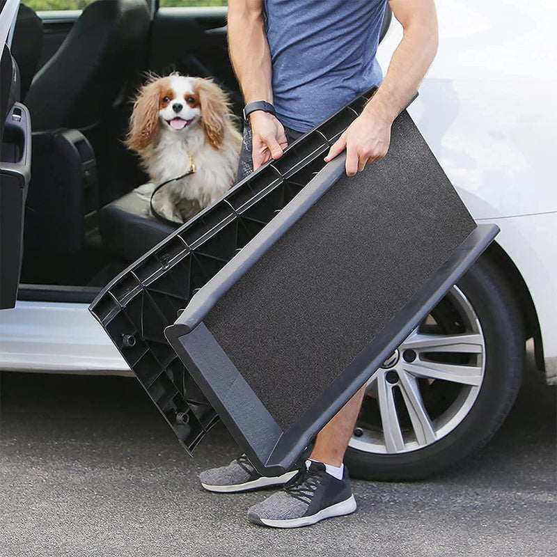 Trixie Petwalk Folding Ramp For Pets - Black - Heads Up For Tails