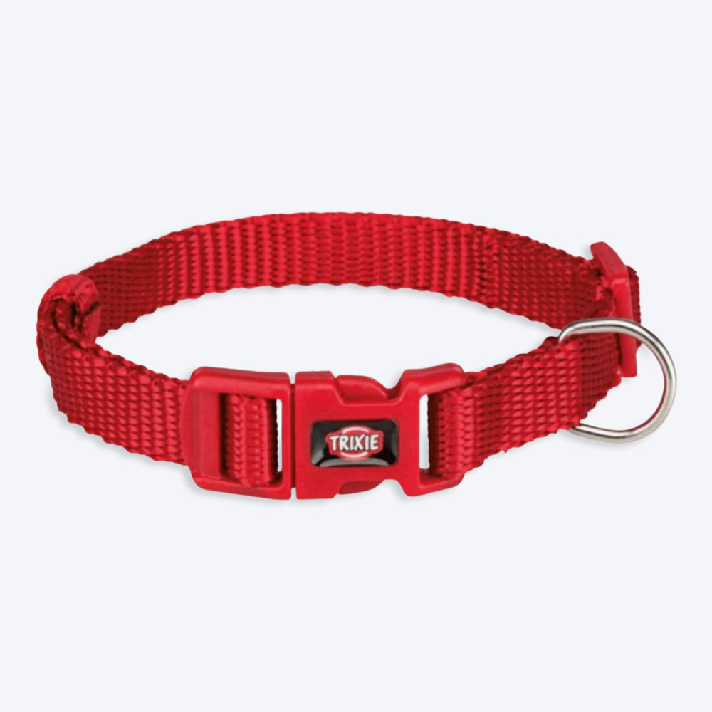 Trixie Premium Nylon Dog Collars - 30-45 cm/15 mm, S-M - Heads Up For Tails