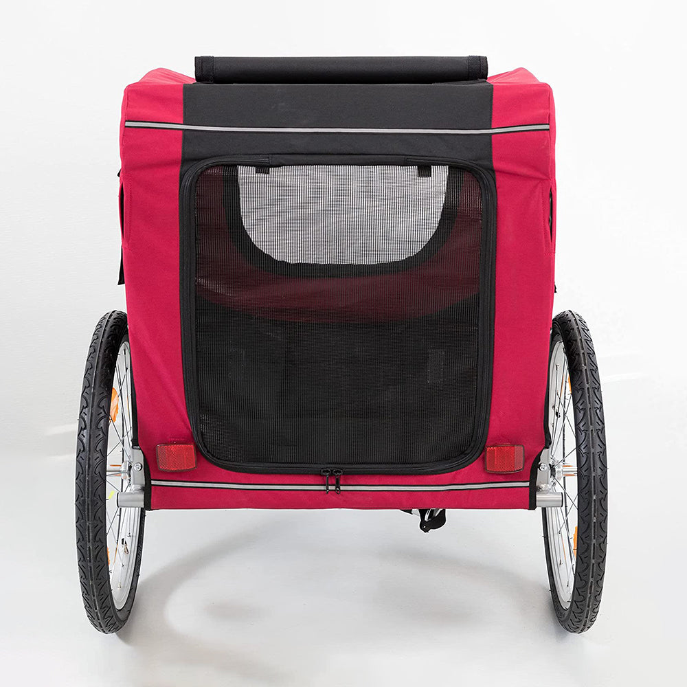 Trixie Red Bicycle Trailer For Dogs - Heads Up For Tails