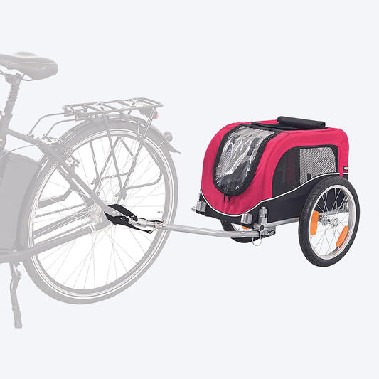 Trixie Red Bicycle Trailer For Dogs - Heads Up For Tails