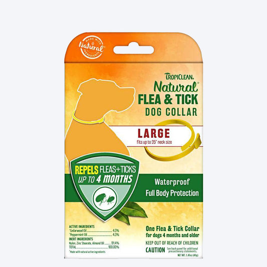 Tropiclean Flea & Tick Dog Collar - Large - Heads Up For Tails