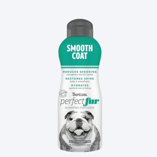 Tropiclean Perfect Fur Smooth Coat Shampoo For Dogs- 473ml - Heads Up For Tails