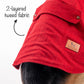 HUFT Rosy Cosy Dog Jacket - Red - Heads Up For Tails