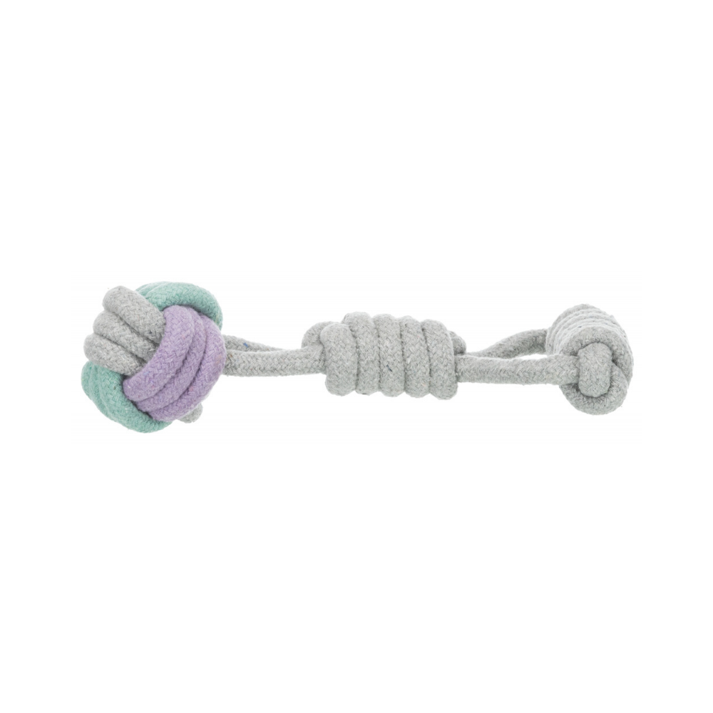 Trixie Junior Playing Woven-In Ball Dog Rope Toy - 23 cm_02