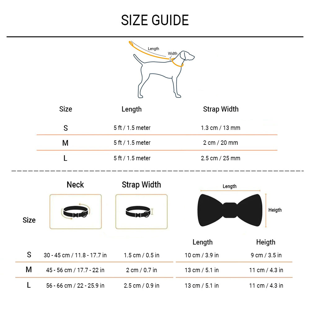 HUFT Sapphire Royale Velvet Collar With Bow Tie & Leash Combo Set For Dogs - Navy - Heads Up For Tails