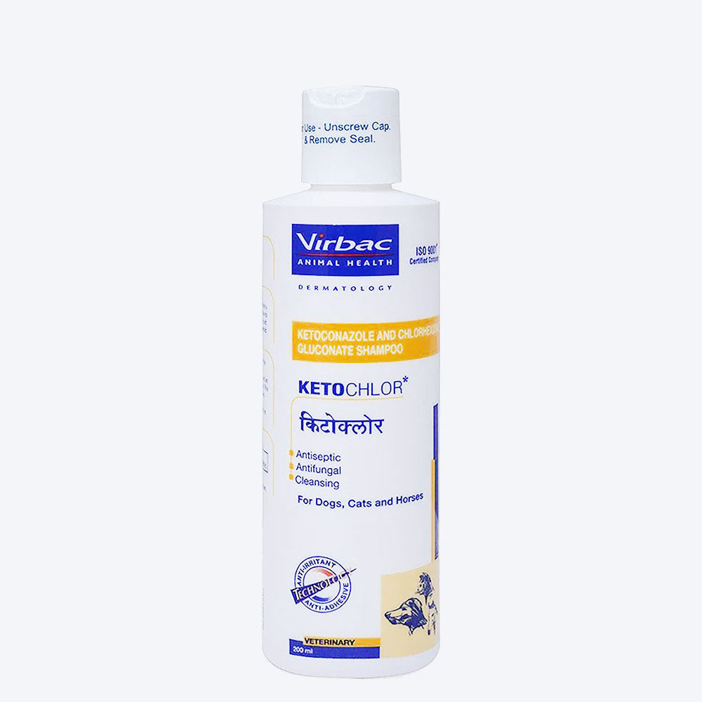 Virbac Ketochlor Dog & Cat Shampoo - 200 ml - Heads Up For Tails