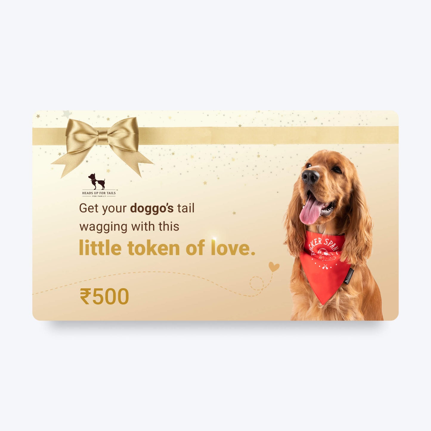 HUFT Dog Gift Card For Pet Parents - Heads Up For Tails