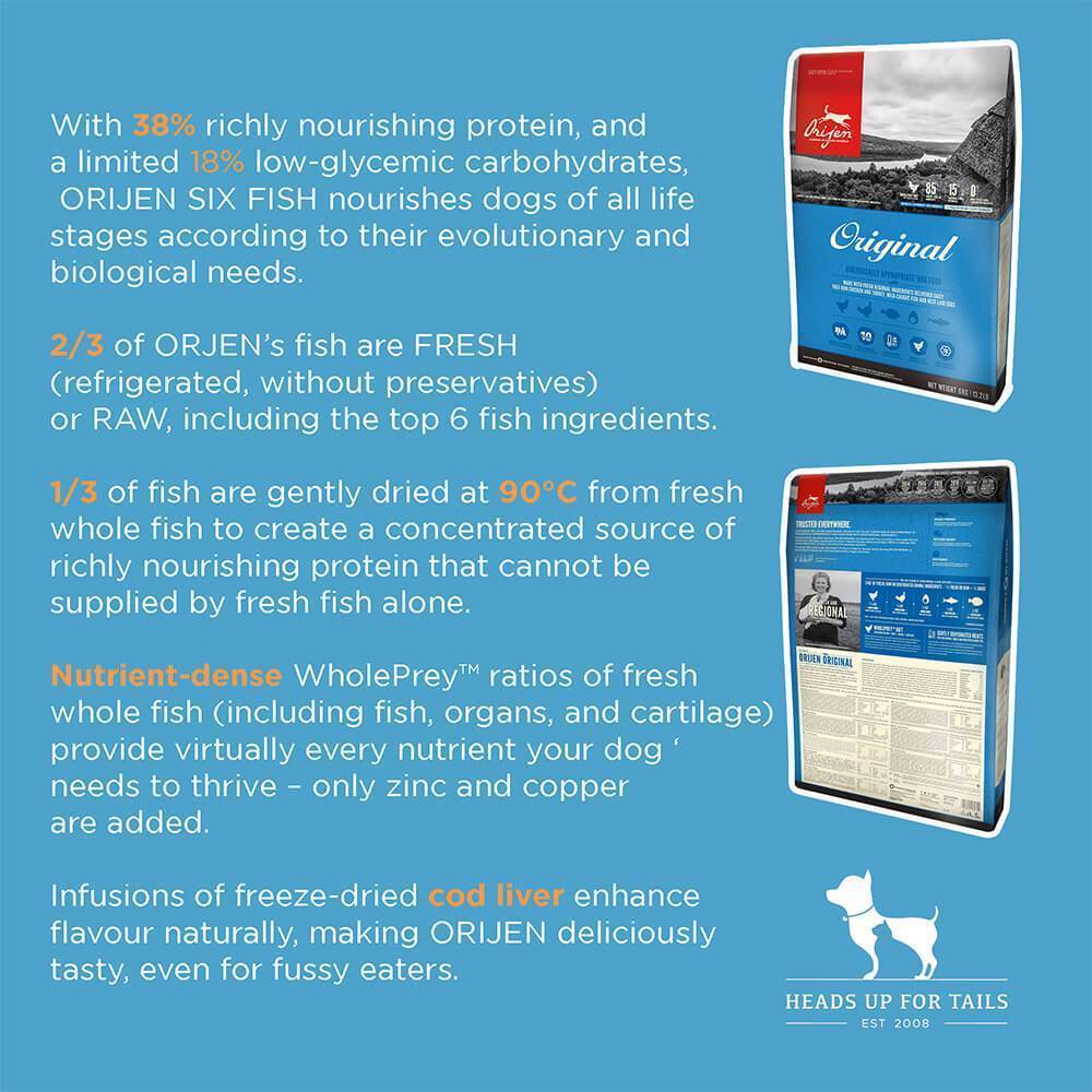 Orijen Six Fish Dry Dog Food (All Breeds & Ages)6