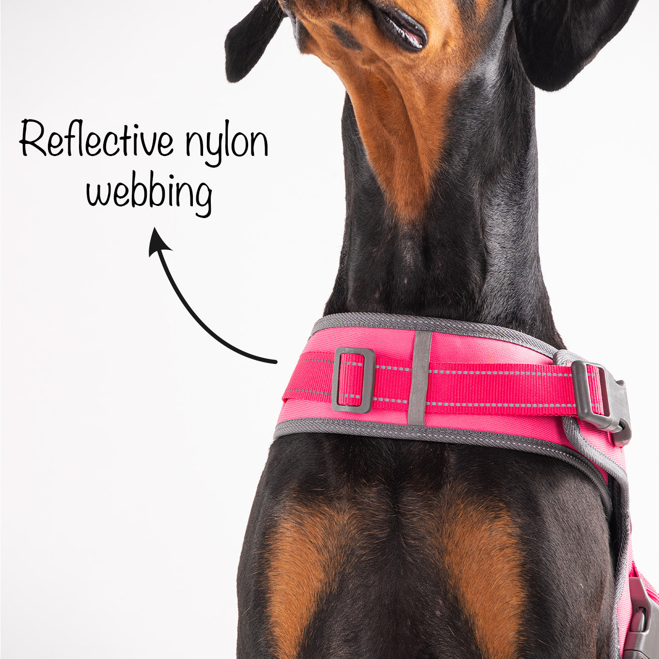HUFT Easy On Dog Harness - Pink - Heads Up For Tails