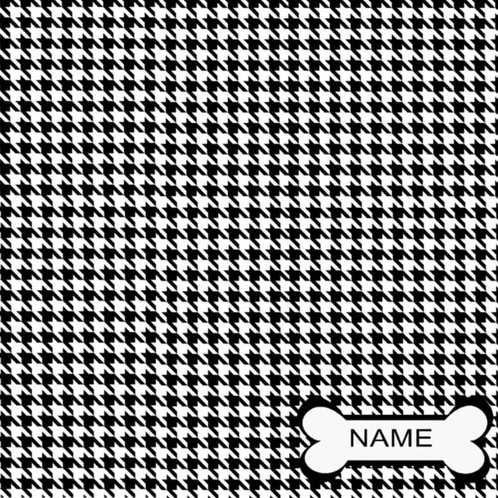 HUFT Houndstooth Personalised Dog Bed4