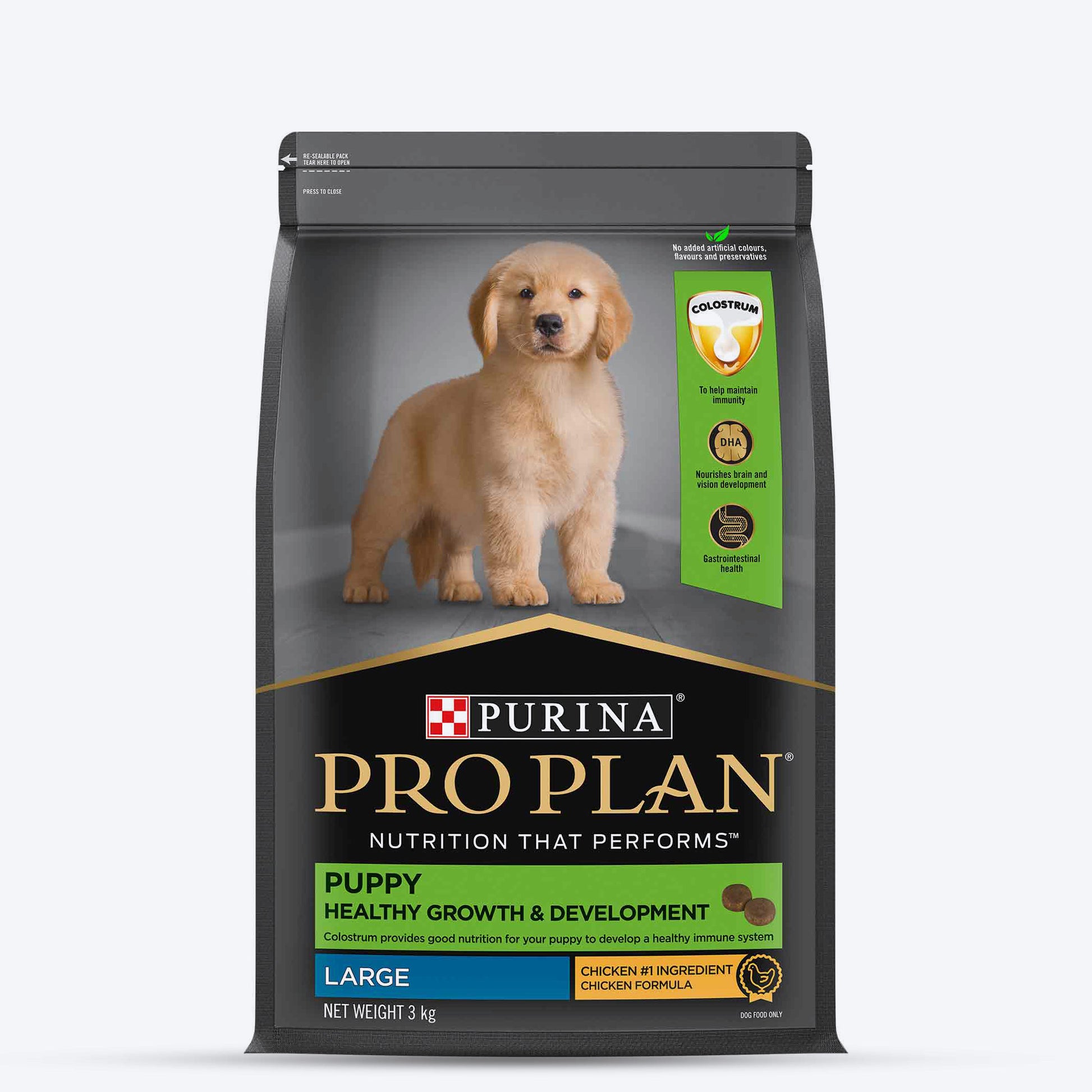 PURINA PRO PLAN Healthy Growth & Development Large Breed Dry Food For Puppy - Heads Up For Tails