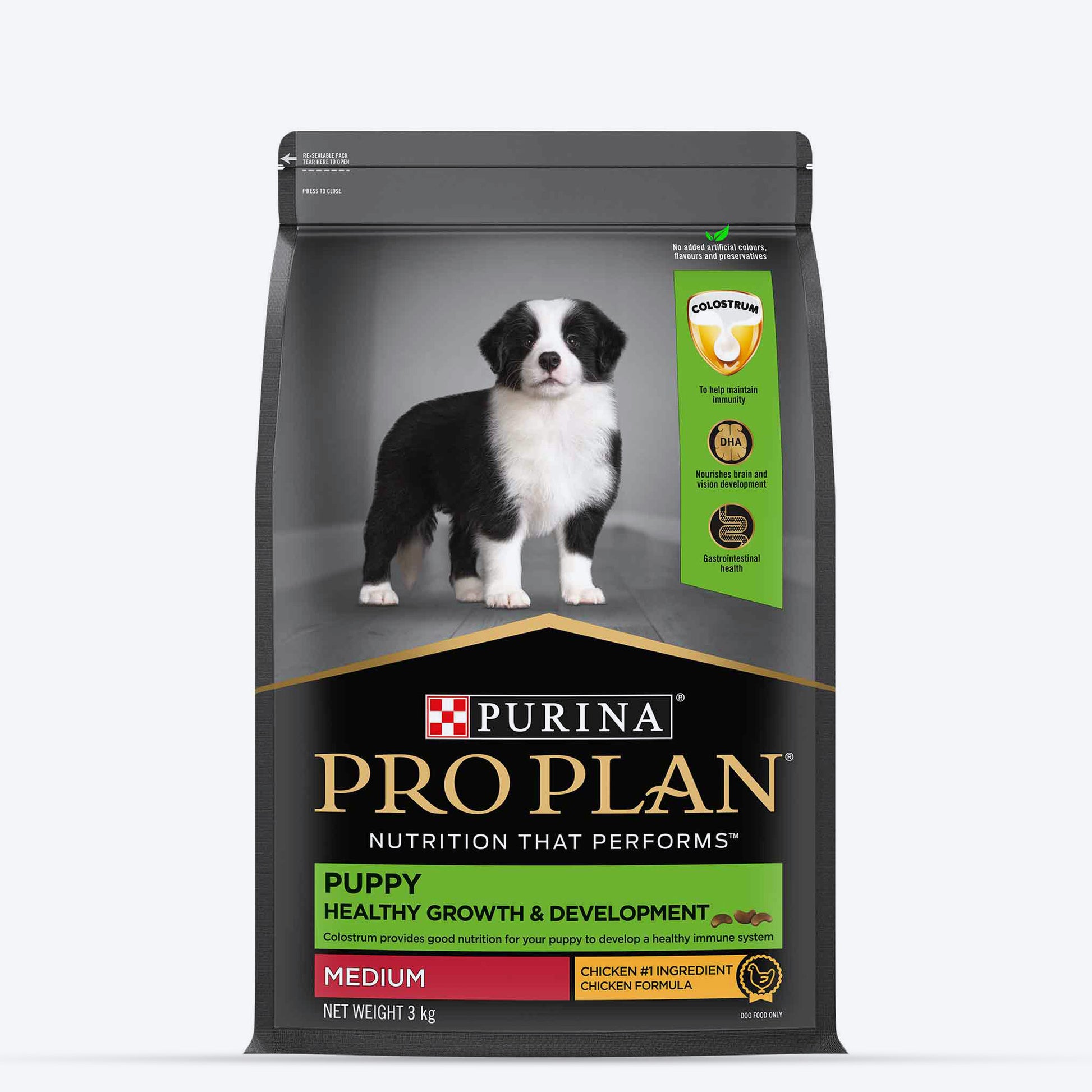 PURINA PRO PLAN Medium Breed Dry Food For Puppy - Heads Up For Tails