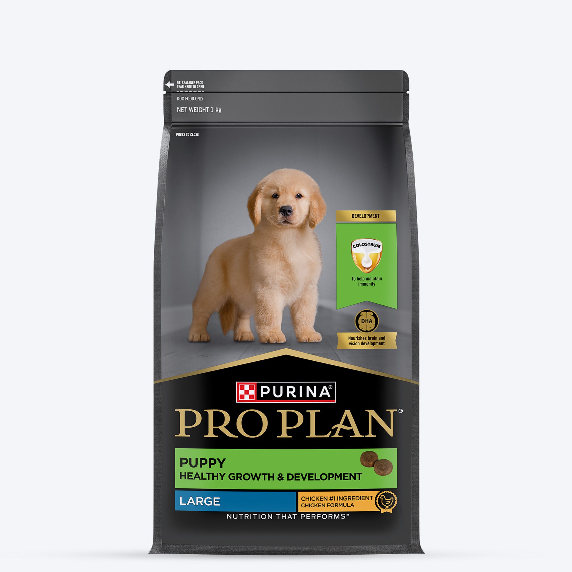PURINA PRO PLAN Large Breed Dry Food For Puppy - Heads Up For Tails