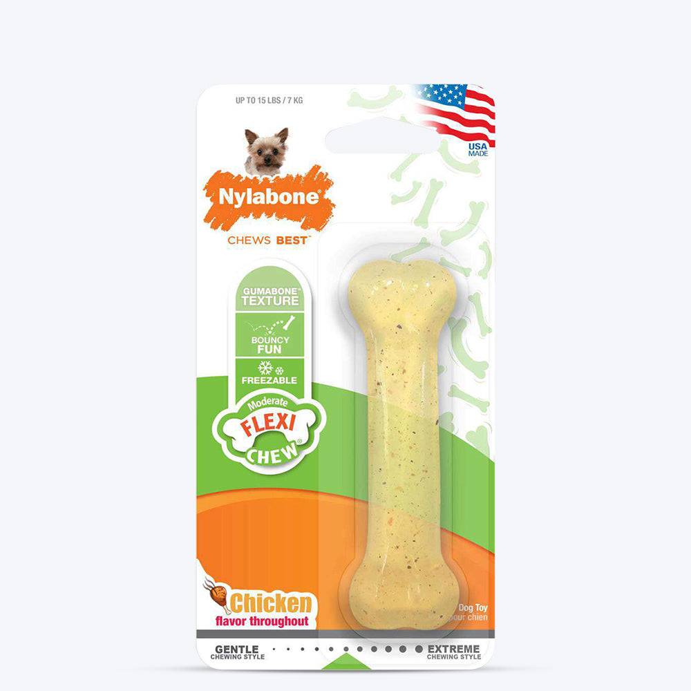 Nylabone Chicken Moderate Dog Chew Bone Toy - Giant - 02