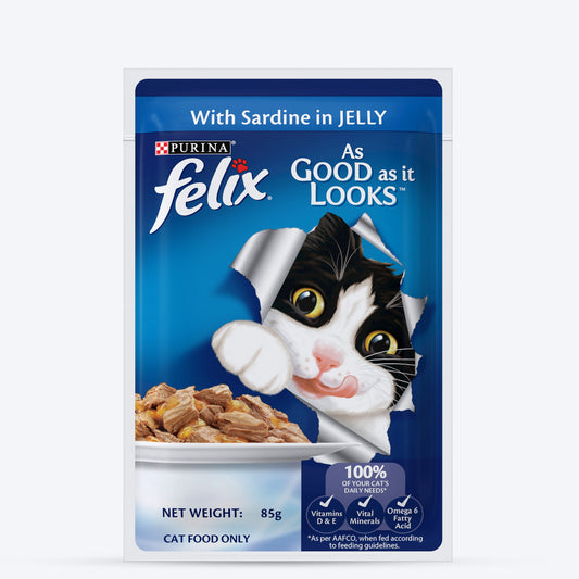 Purina Felix With Sardine In Jelly Adult Cat Wet Food - 85 g