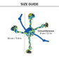 Zeus Fitness Rope & TPR Spider Ball Fetch Dog Toy - Green/Blue_02