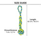 Zeus Fitness Rope & TPR Ball Tug Fetch Dog Toy - Green/Blue_02