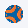 Chuckit! Whistle Flight Dog Toy - Orange & Blue - Heads Up For Tails