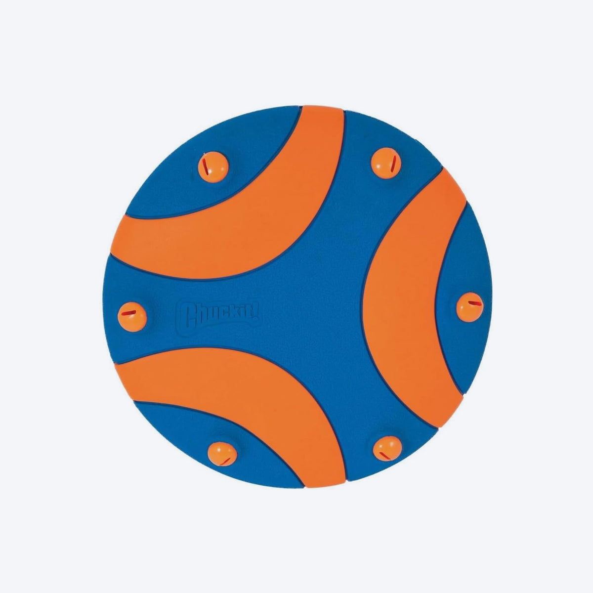 Chuckit! Whistle Flight Dog Toy - Orange &amp; Blue