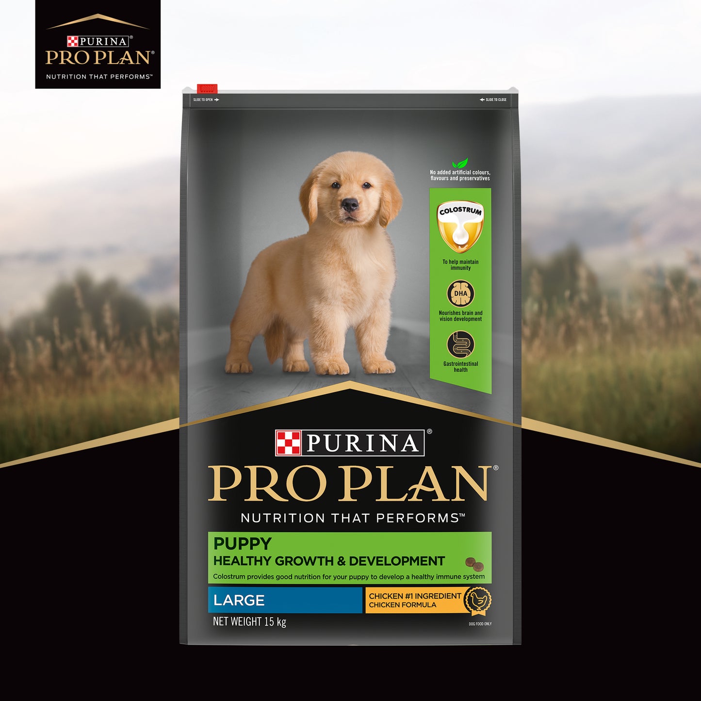 PURINA PRO PLAN Large Breed Dry Food For Puppy - Heads Up For Tails