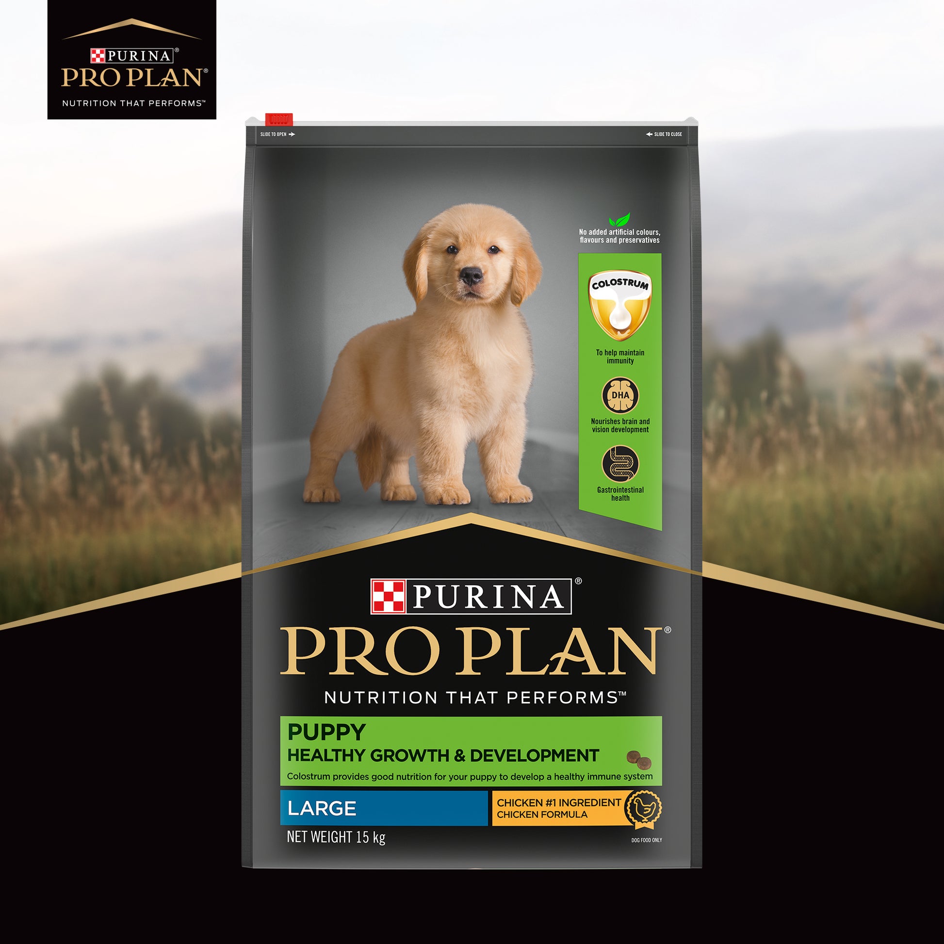 PURINA PRO PLAN Large Breed Dry Food For Puppy - Heads Up For Tails