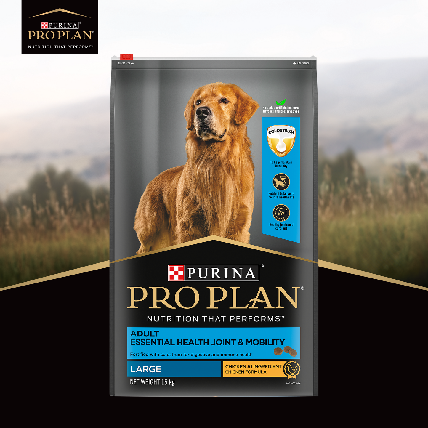 PURINA PRO PLAN Essential Health Joint & Mobility Large Breed Dry Food For Adult Dog - Heads Up For Tails