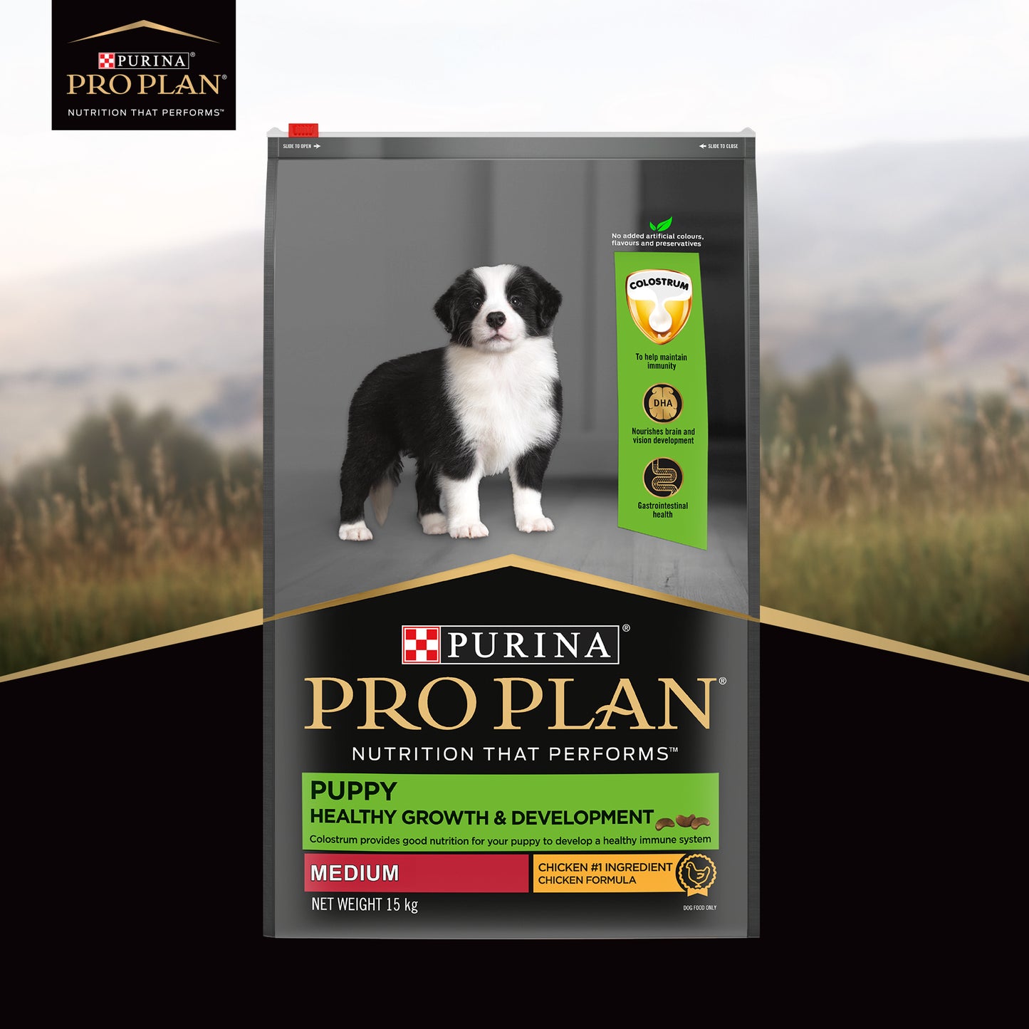 PURINA PRO PLAN Medium Breed Dry Food For Puppy - Heads Up For Tails