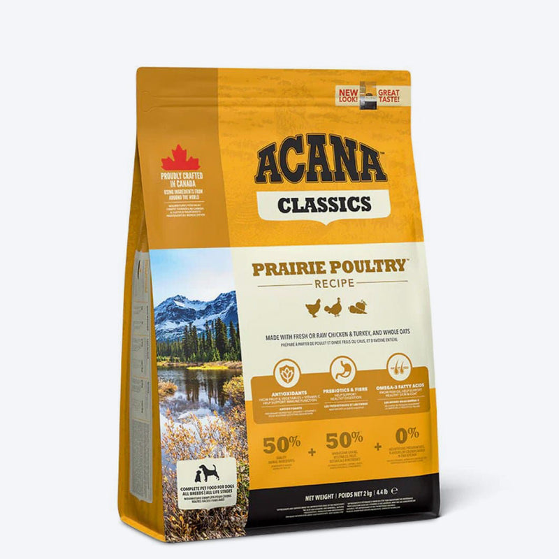 Acana Classic Prairie Poultry Dry Dog Food - All Breeds & Ages - Heads Up For Tails