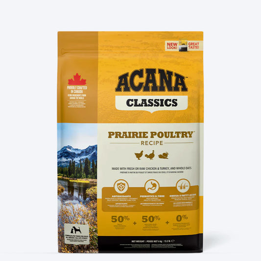 Acana Classic Prairie Poultry Dry Dog Food - All Breeds & Ages - Heads Up For Tails