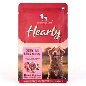 Hearty Chunky Lamb & Liver in Gravy Dog Food 70g