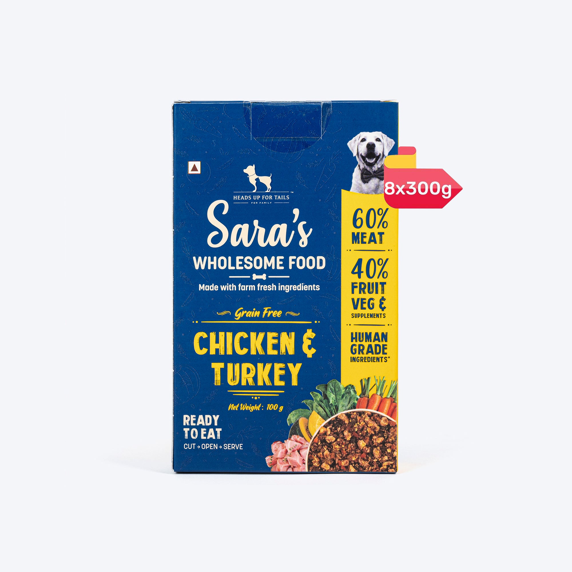 HUFT Sara s Wholesome Food Grain Free Chicken And Turkey Dog Food