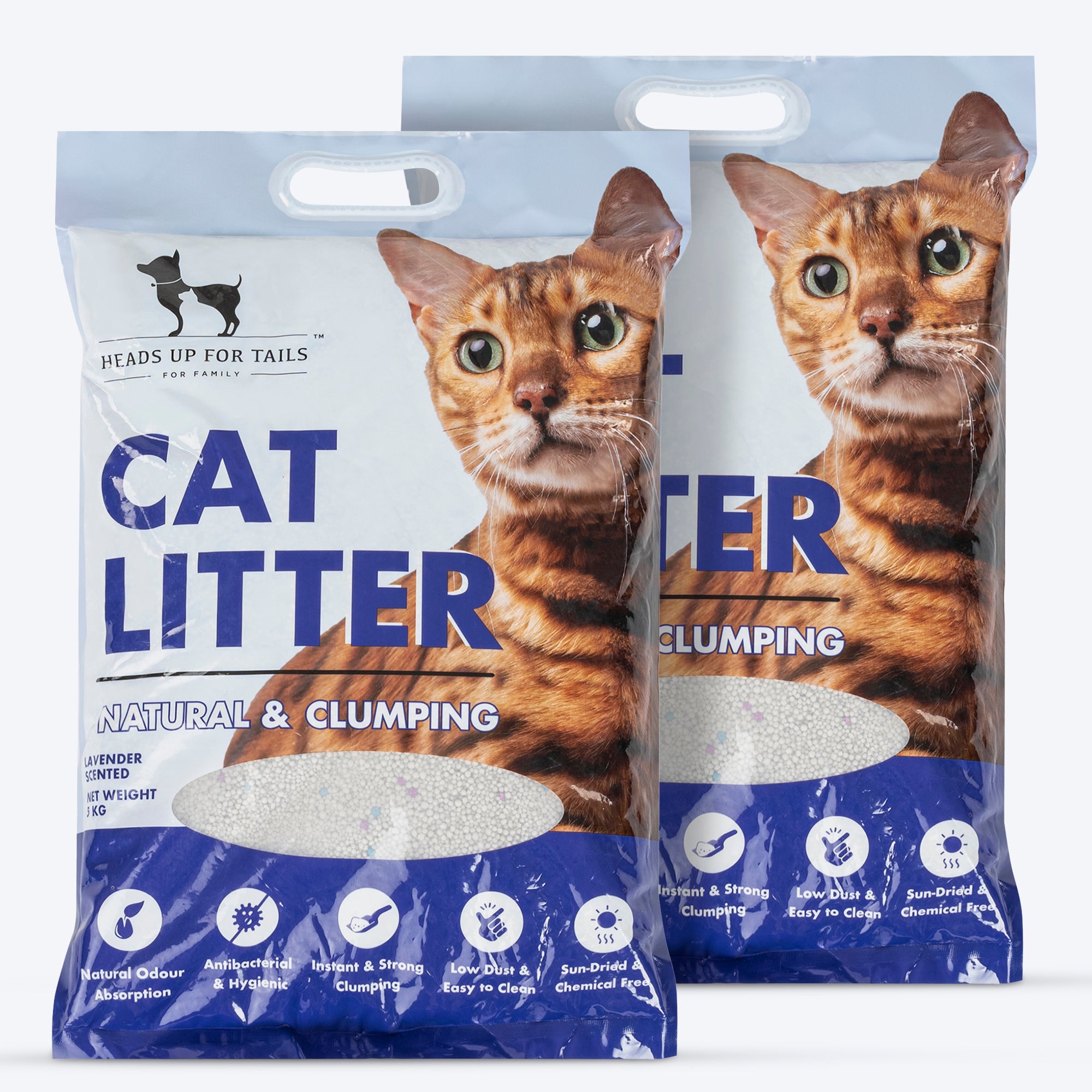 HUFT Natural Clumping Cat Litter Lavender 5 kg