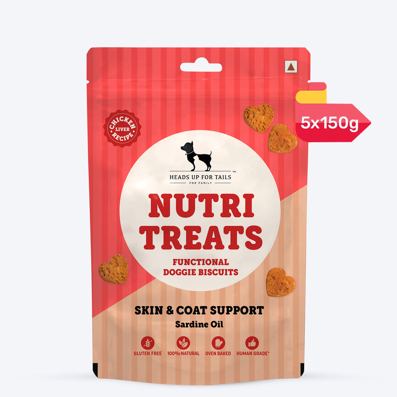 HUFT Nutri Treats For Dogs - Skin & Coat Support - 150 g - Heads Up For Tails