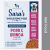 Sara's Wholesome Hypoallergenic Diet Pork & Quinoa Wet Food for Dogs  Human-Grade, Gluten-Free  300 g