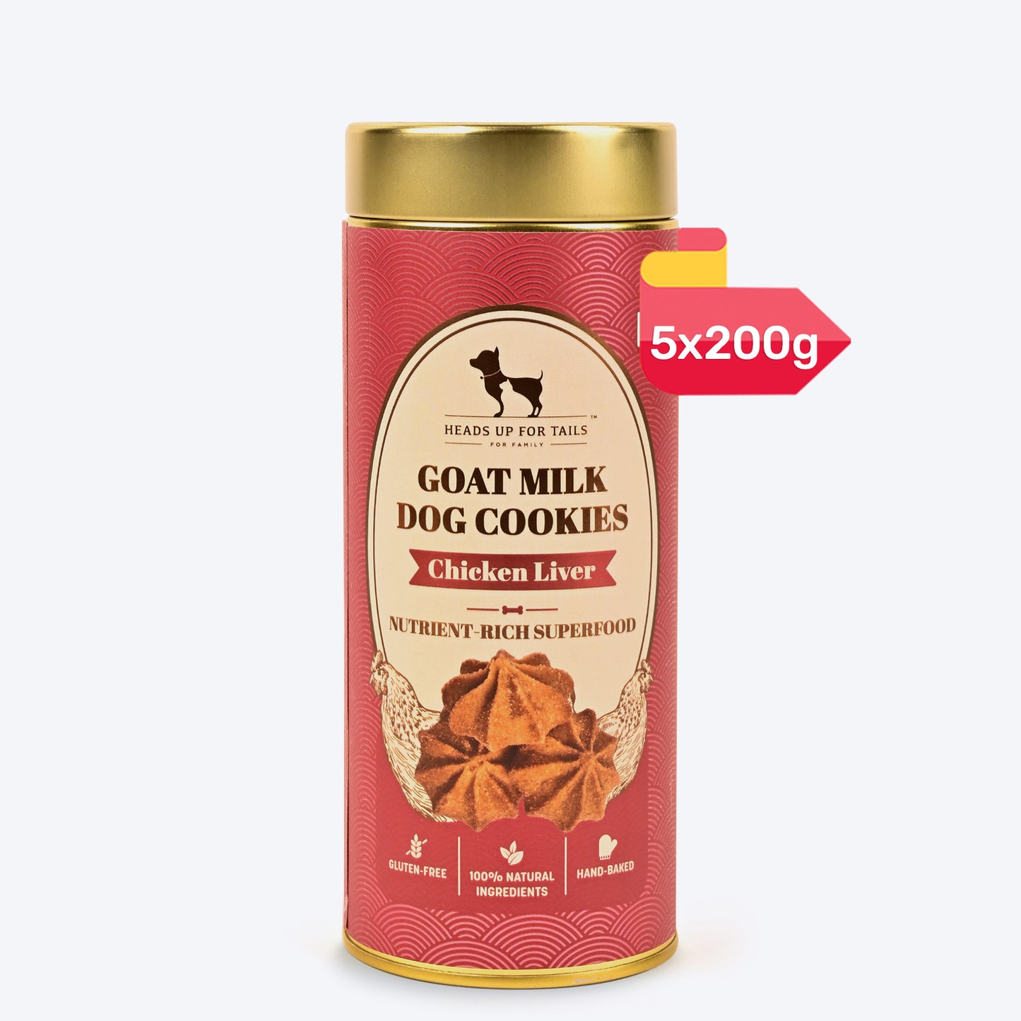 HUFT Goat Milk Dog Cookies - Chicken Liver - 200 g