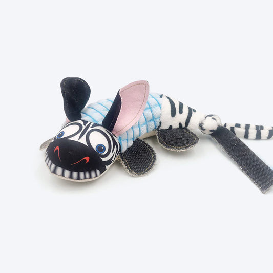 Nutra Pet The Ravishing Zebra Plush Toy For Dog - Heads Up For Tails