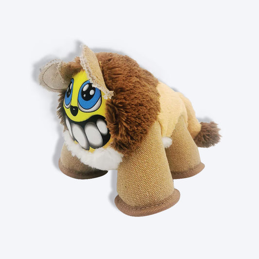 Nutra Pet The Fiesty Lion Plush Toy For Dog - Heads Up For Tails