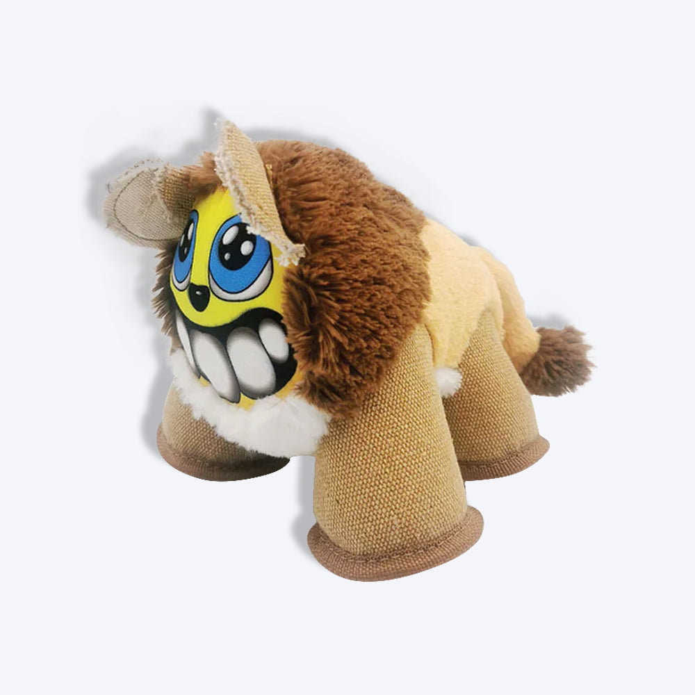 Nutra Pet The Fiesty Lion Plush Toy For Dog - Heads Up For Tails