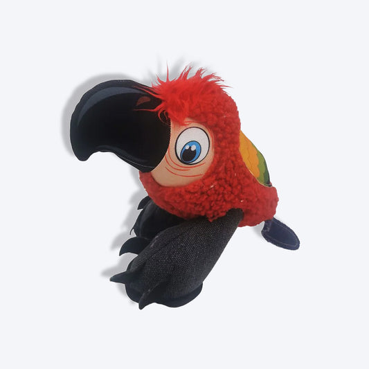 Nutra Pet The Blabbing Parrot Plush Toy For Dog - Heads Up For Tails