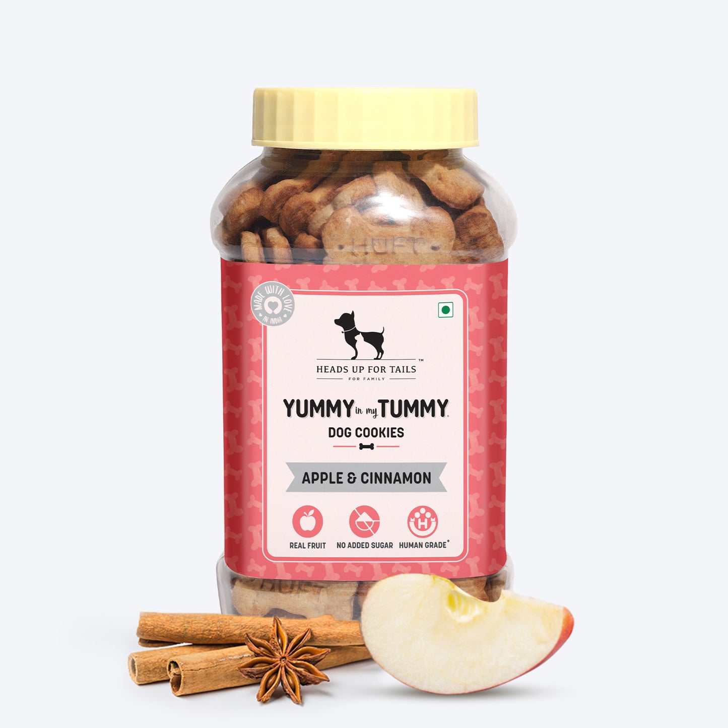 HUFT YIMT Apple & Cinnamon Vegetarian Dog Biscuits