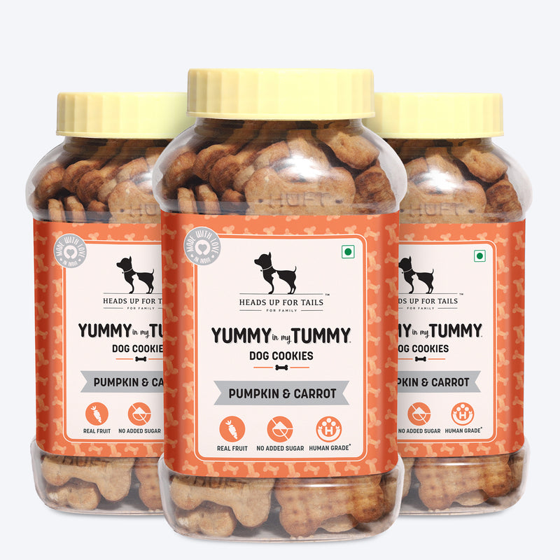 HUFT YIMT Pumpkin & Carrots Vegetarian Dog Biscuits - Heads Up For Tails