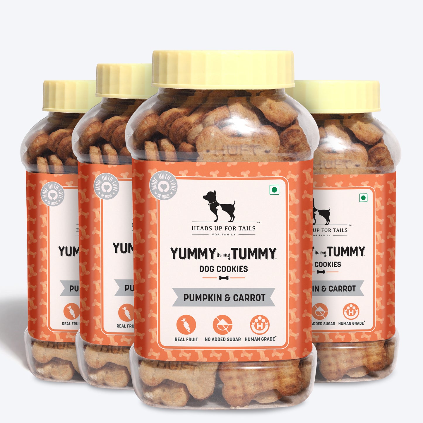 HUFT YIMT Pumpkin & Carrots Vegetarian Dog Biscuits