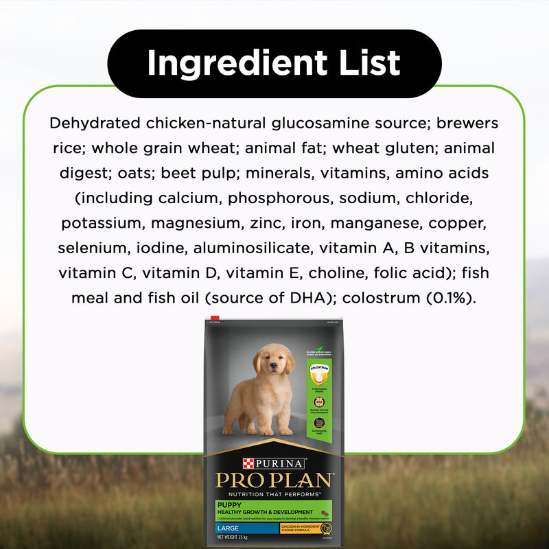 PURINA PRO PLAN Large Breed Dry Food For Puppy - Heads Up For Tails