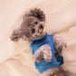 HUFT Snuggle Bear Sweater For Small Dog - Light Blue - Heads Up For Tails