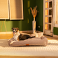 HUFT Cookie Houndstooth Lounger Bed For Dog - Brown
